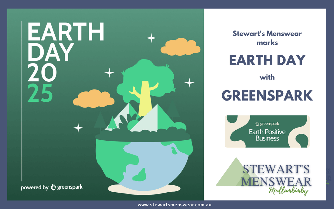 Stewart's Menswear Marks Earth Day with Greenspark