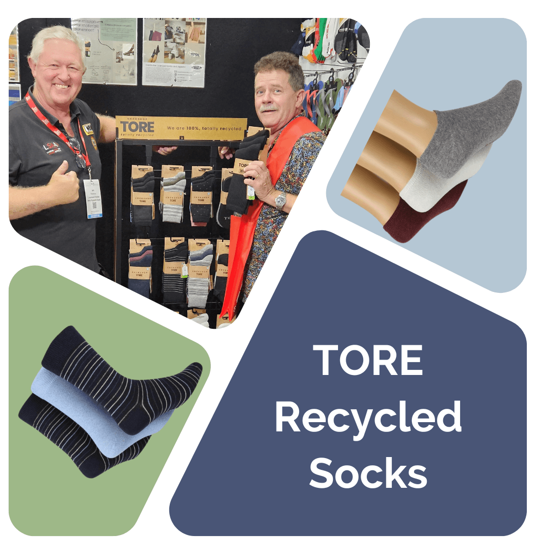 TORE 100% Recycled Men's High Cut Ped Socks - 3 Pairs