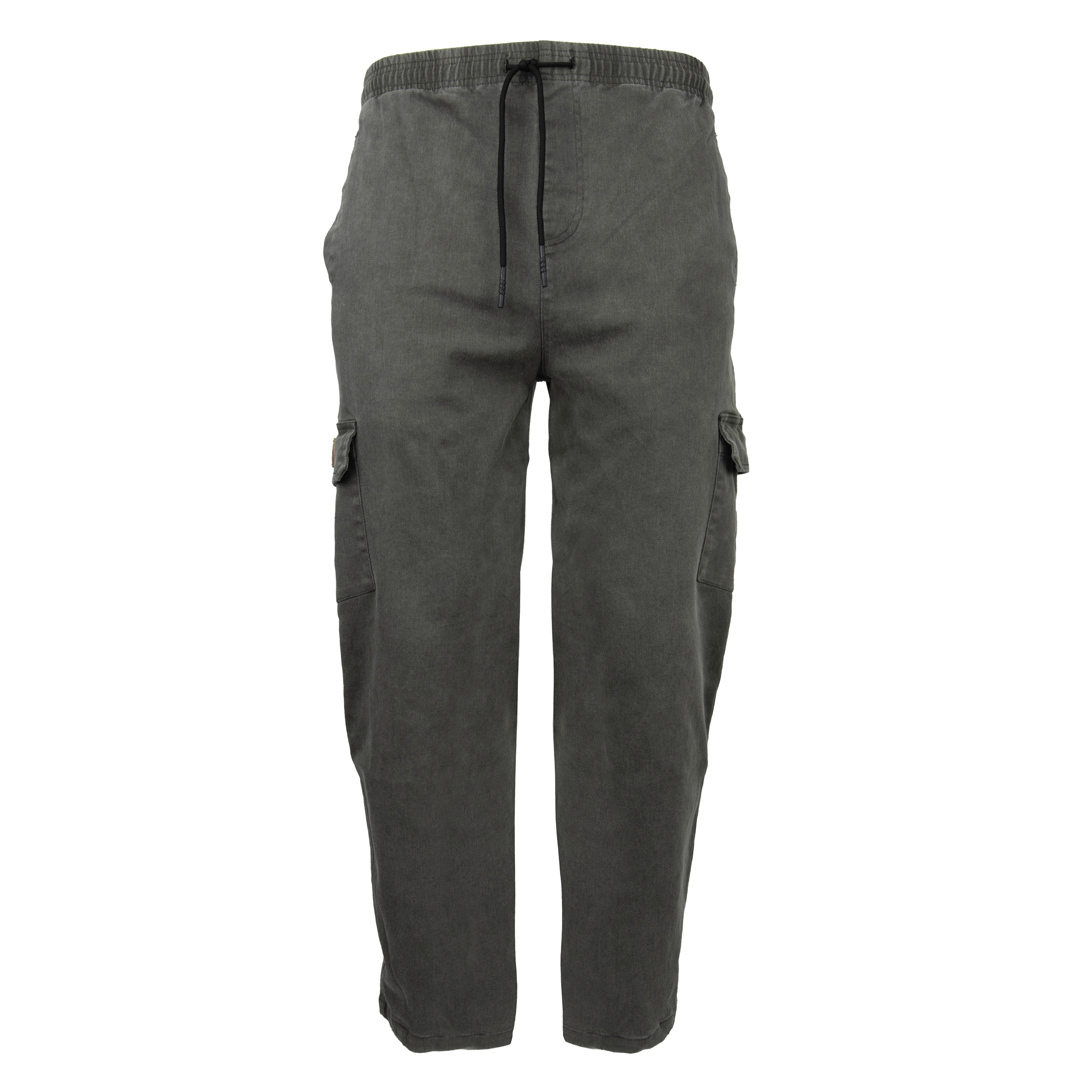 Stewarts Menswear Carve Surfwear Atlas Cargo Pant. Atlas Cargo Pant from Carve is a regular fit elastic waist straight leg open bottom cargo pant. Upper welt pockets and lower leg patch pocket with secured flap features a Carve pleather badge. Colour is Army.