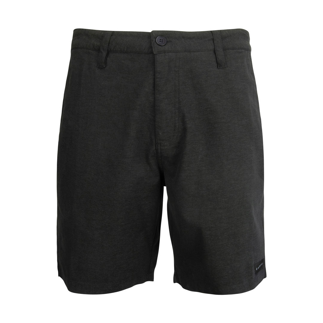 Stewarts Menswear Carve Surfwear Howlite Walkshort.Made from a cotton/polyester/elastane blend fabric, these walk shorts are a regular fit with a flat front design. The shorts have 2 side angled pockets with contrast printed pocket lining plus a back welt pocket so there is plenty of room for storing your everyday essentials. Colour is black.