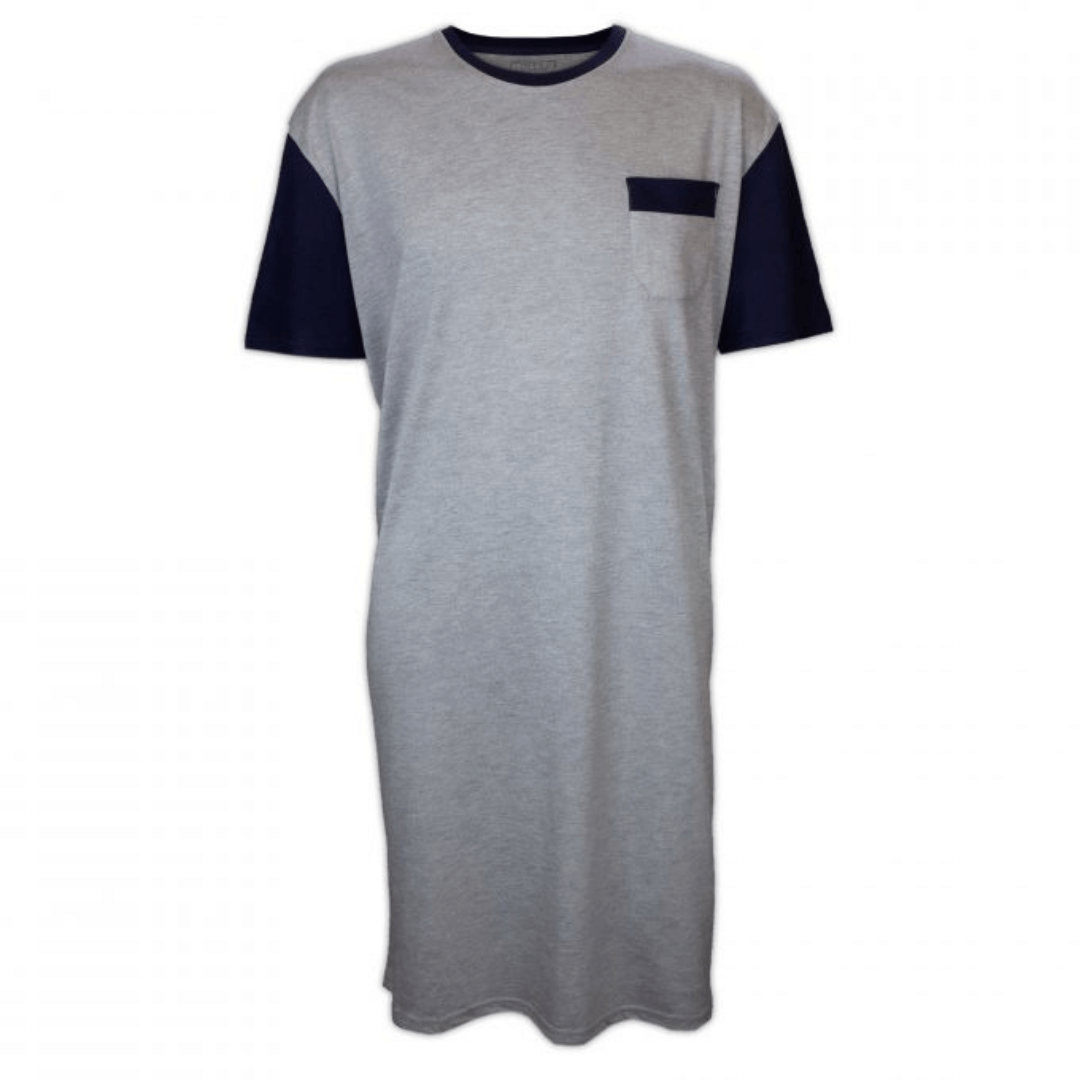 Contare Country Men's Bamboo Cotton Nightshirt Short Sleeve