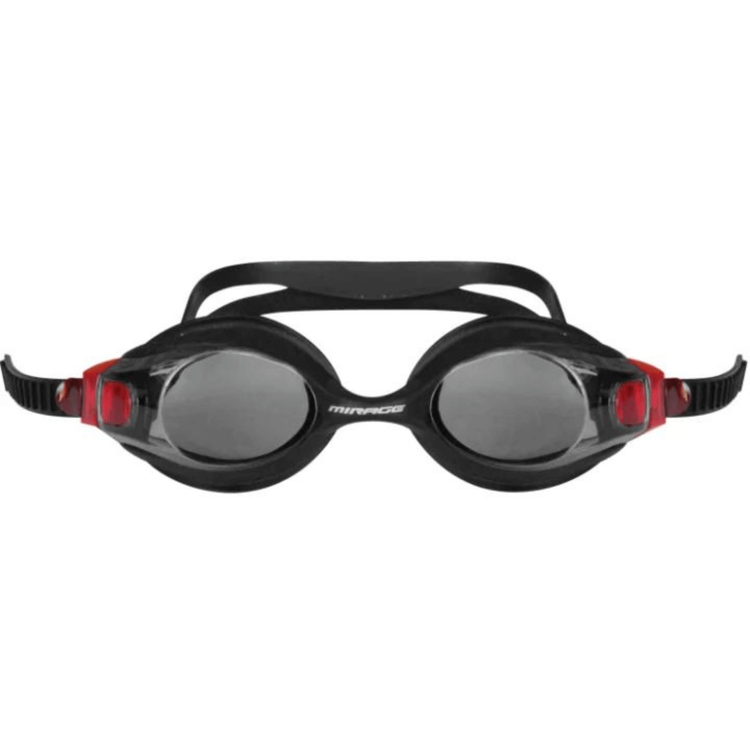 Stewarts Menswear Flow adult swim goggles. Black. Flow Adult swim goggles available in Black or Silver with clear lens. All Silicone fixed bridge style and 100% UV and anti-fog treated. Ideal for open water and pool swim sessions. Comes with hard case and bonus silicone earplugs