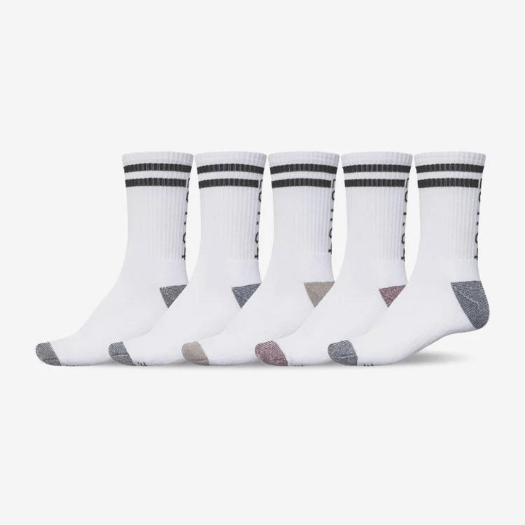 Globe 5 Pack Crew Sock