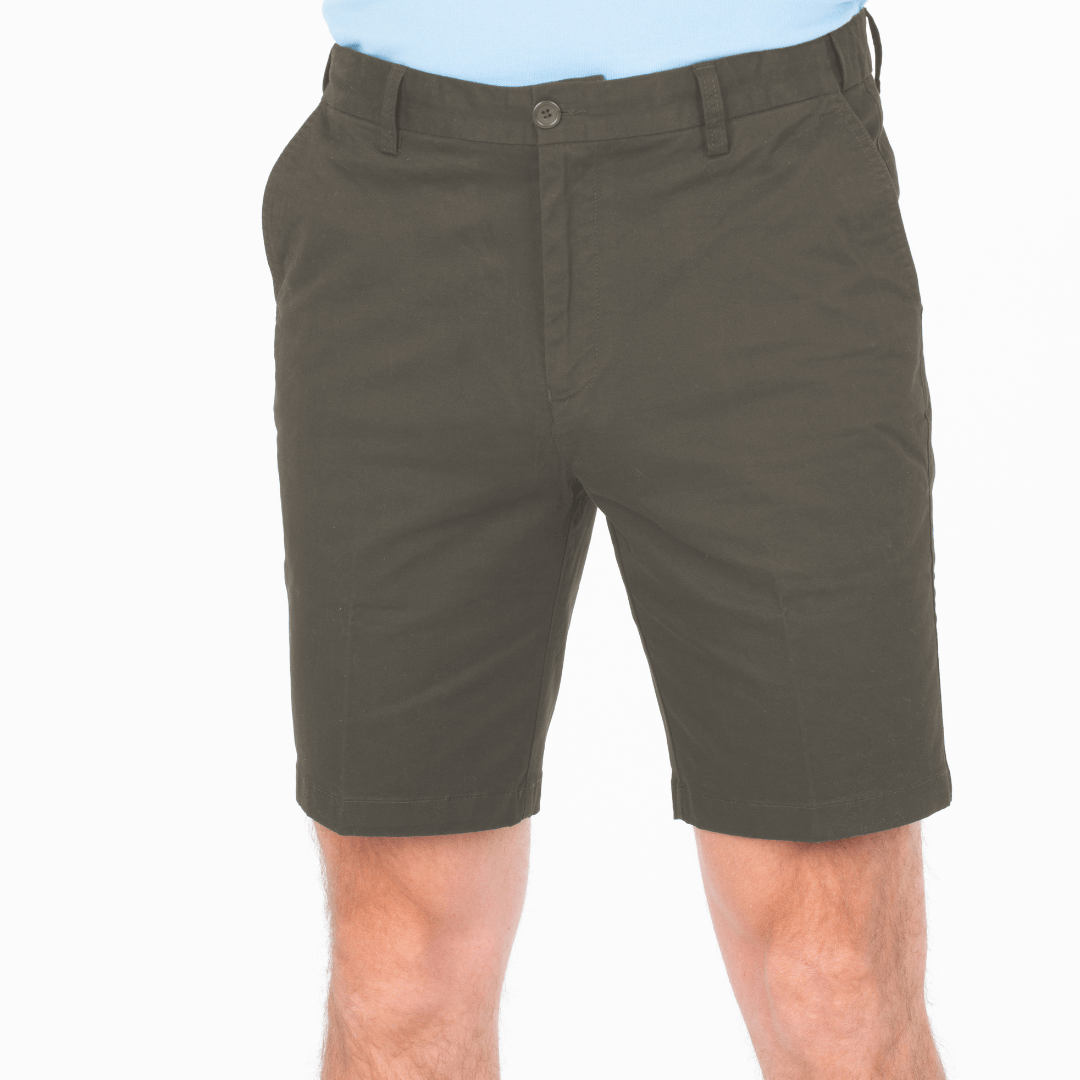 Stewart's Menswear, Mullumbimby. Bob Speers Active waist classic walk short. Colour is Buckskin