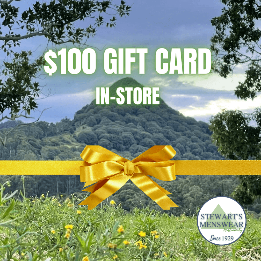 Stewarts Menswear Mullumbimby Instore Gift Card $100