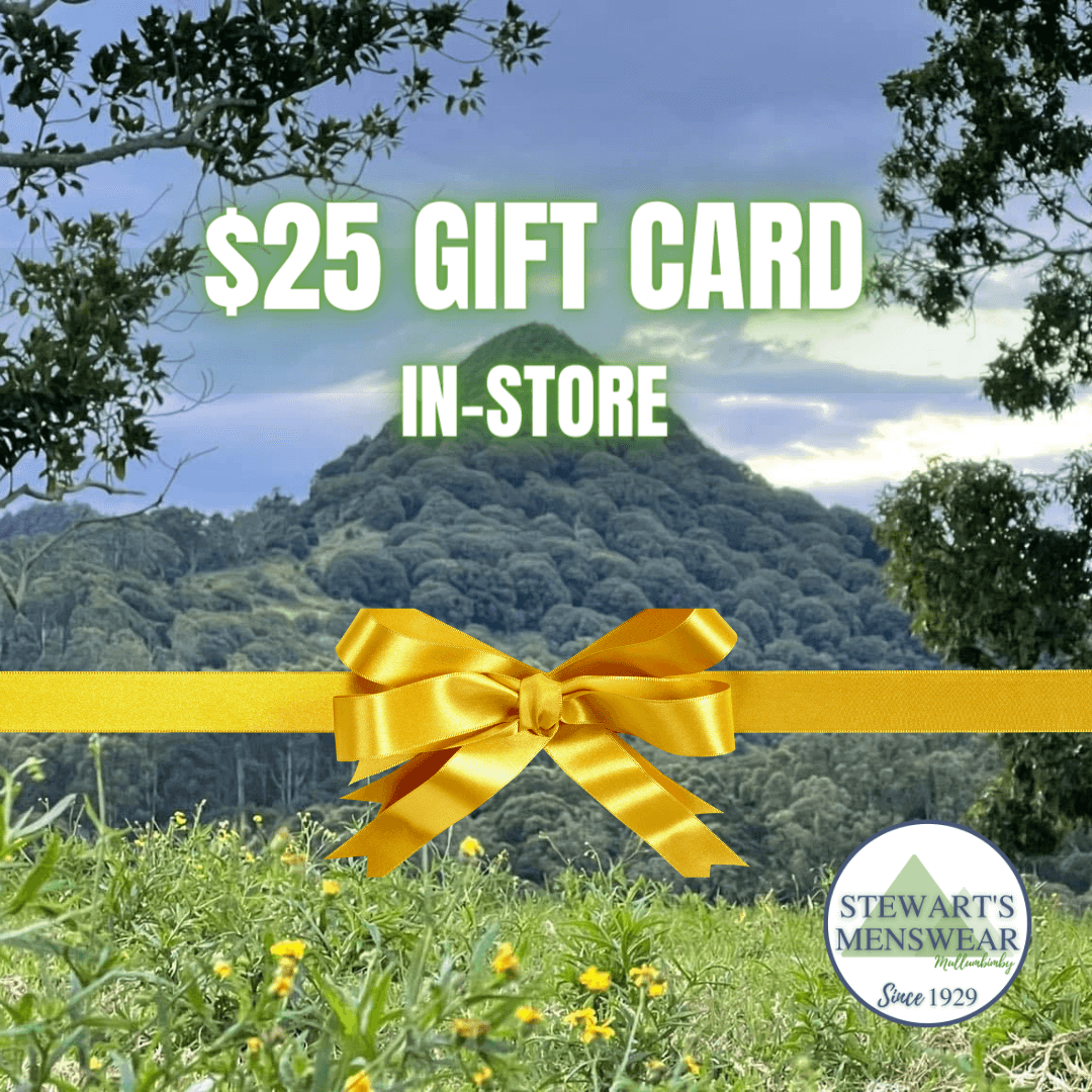 Stewarts Menswear Mullumbimby Instore Gift Card $25