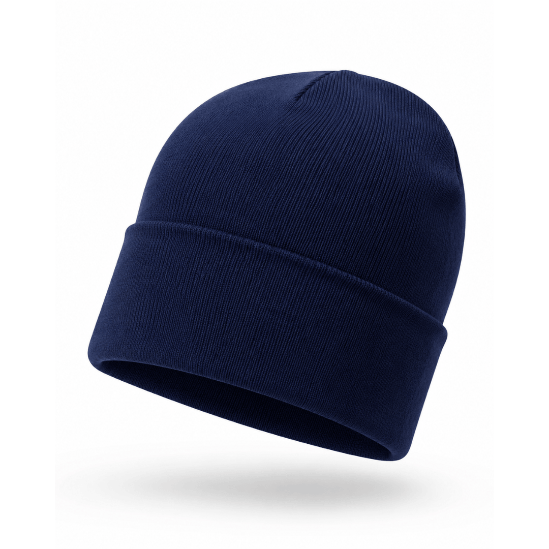 WoolANZ 100% fine merino beanie in Navy, soft knitted unisex winter beanie available at Stewart's Menswear Mullumbimby.