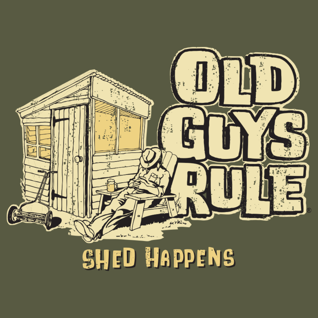 Old Guys Rule Shed Happens T-Shirt