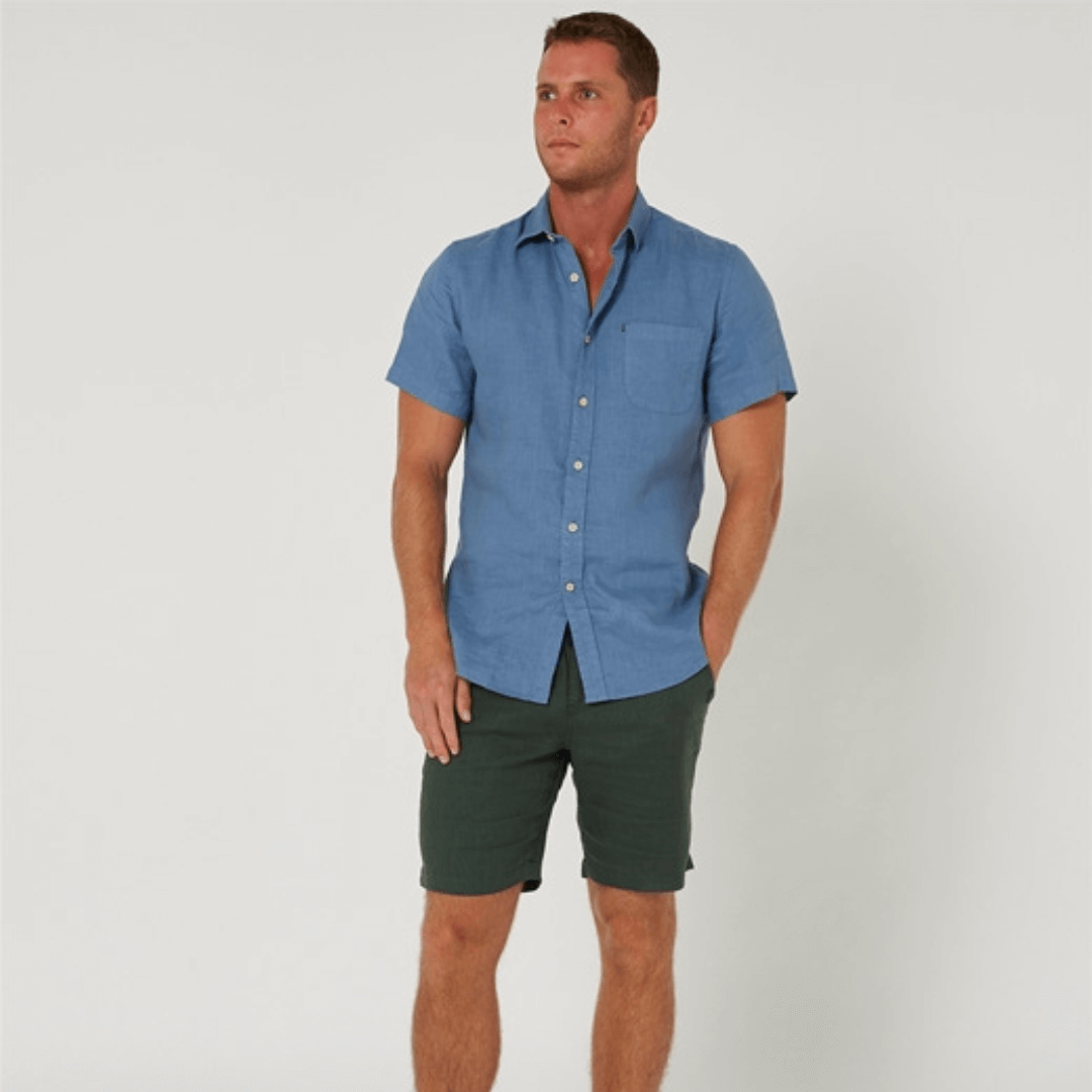 Men's Modern Fit Linen Shorts