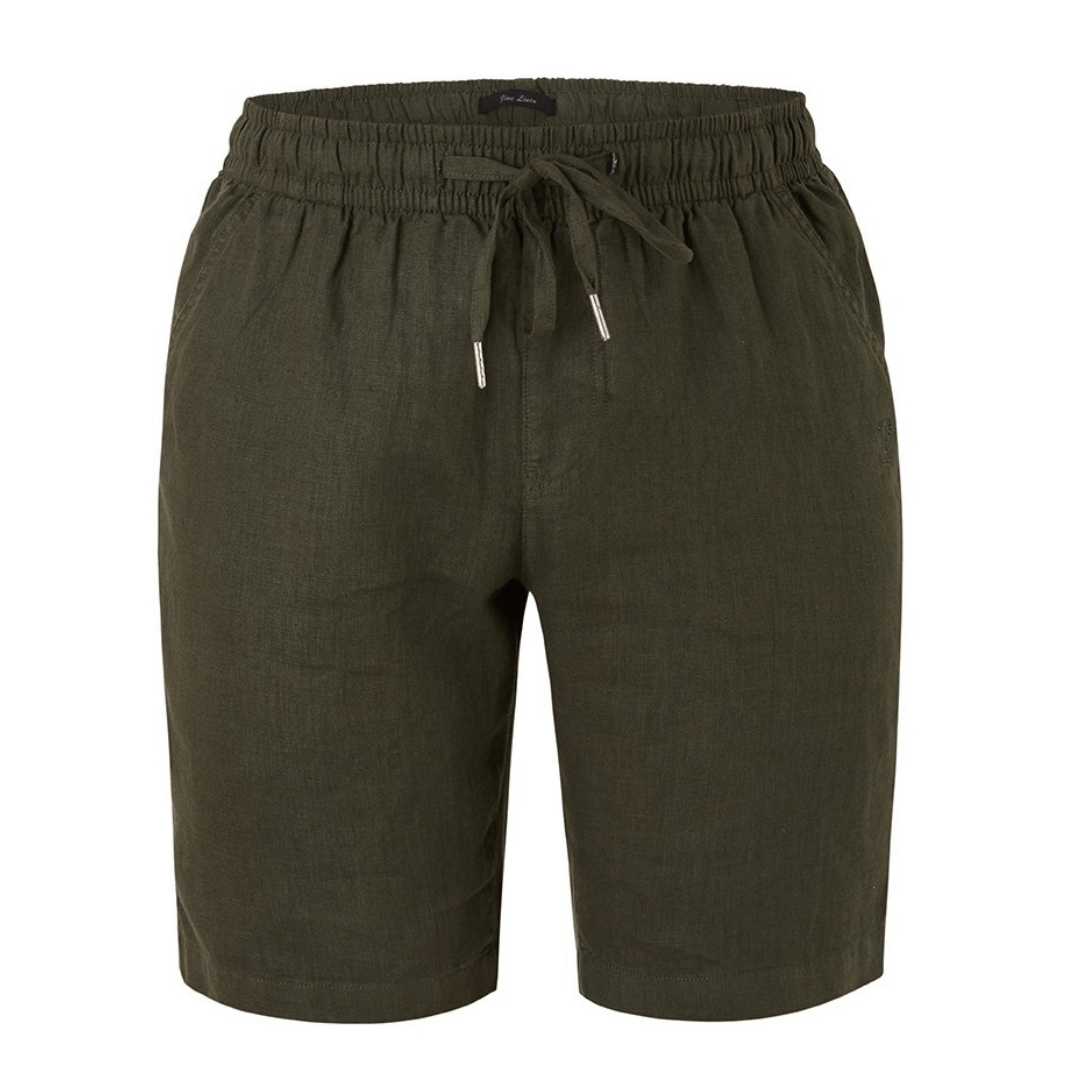 Stewarts Menswear Ritemate Workwear. Pilbara Men's Linen Shots. Colour is Olive.