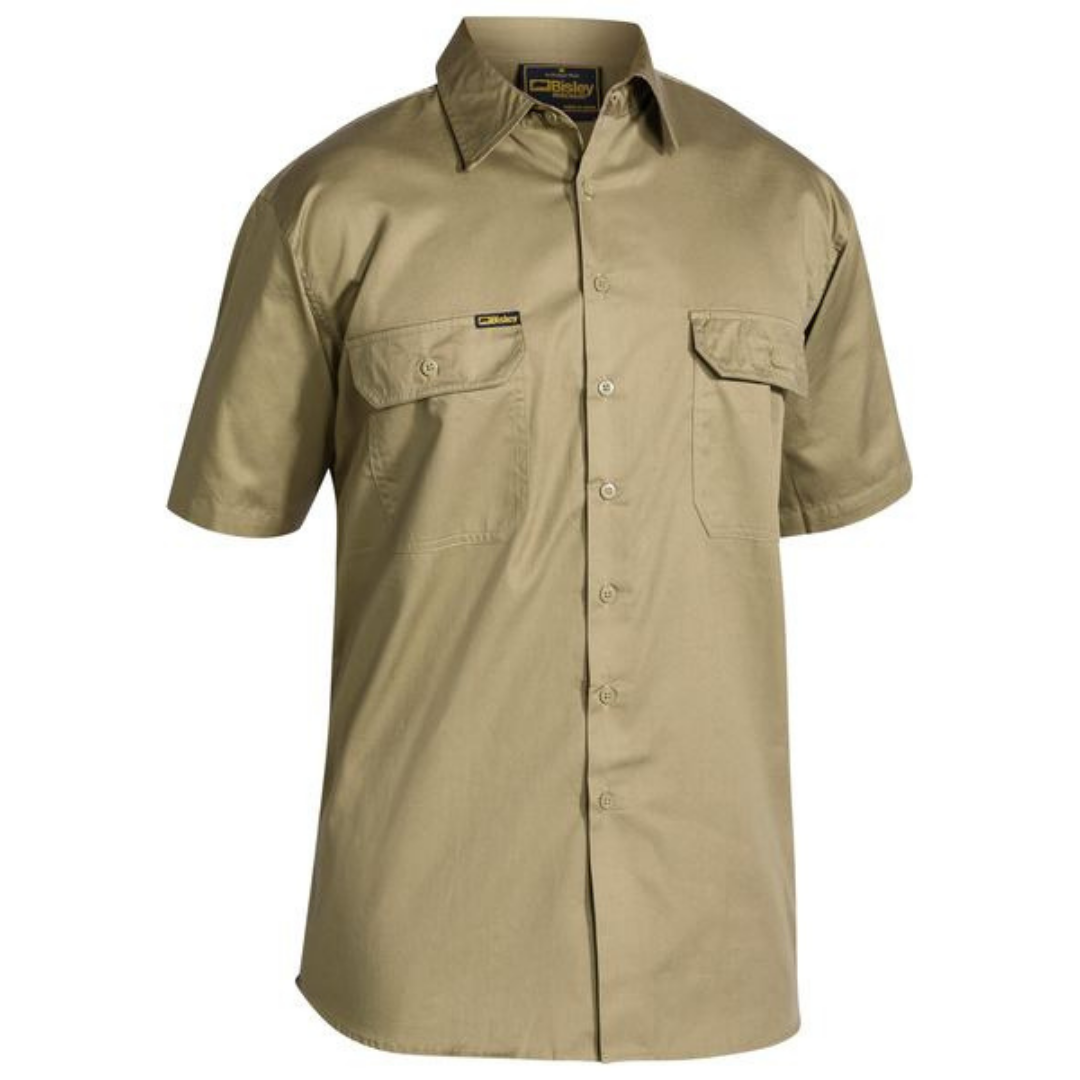 Bisley Cool Lightweight Drill Shirt Short Sleeve