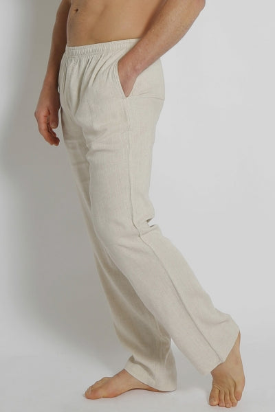 Bamboo/Hemp Elastic Waist Beach Pants