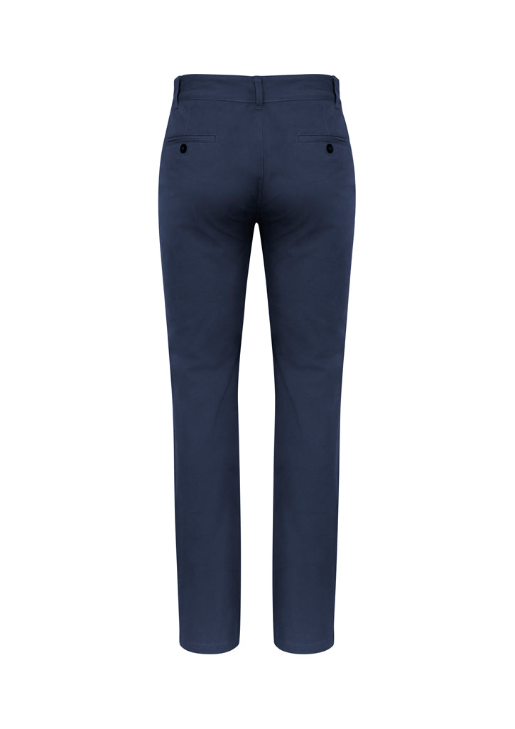 Navy coloured men's chino pants available at Stewart's Menswear mullumbimby