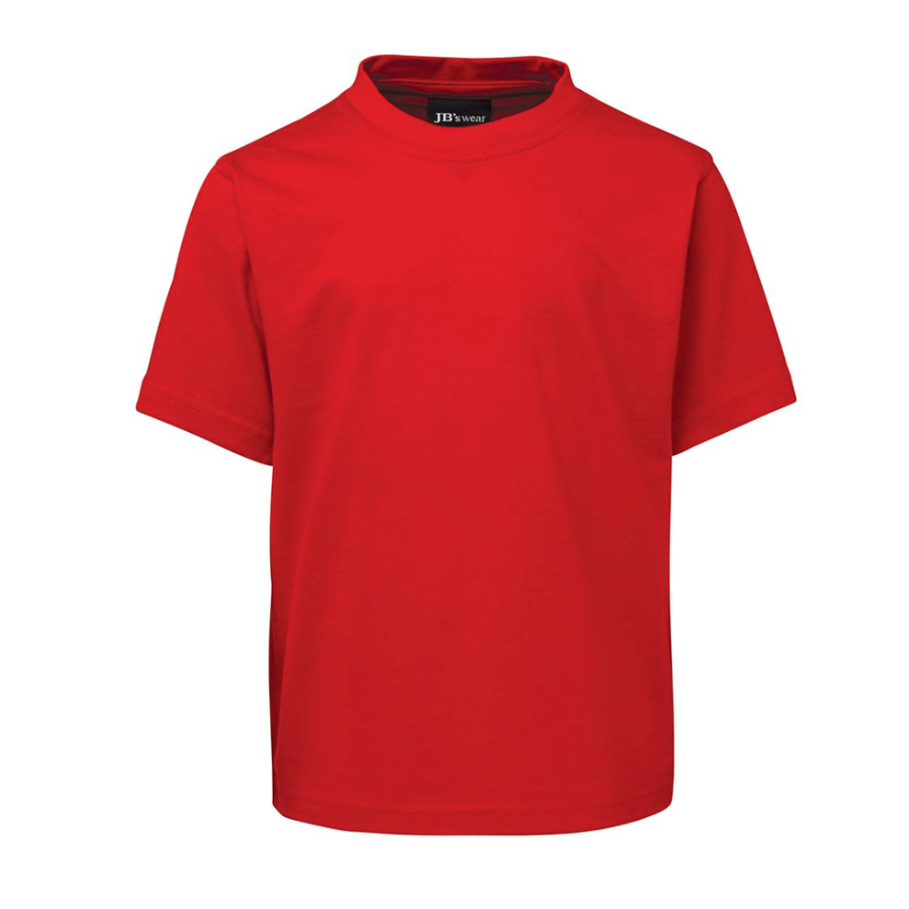 Unisex children's tees made from 100% cotton for 100% comfort, a wardrobe staple which are made to last. Colour is Red
