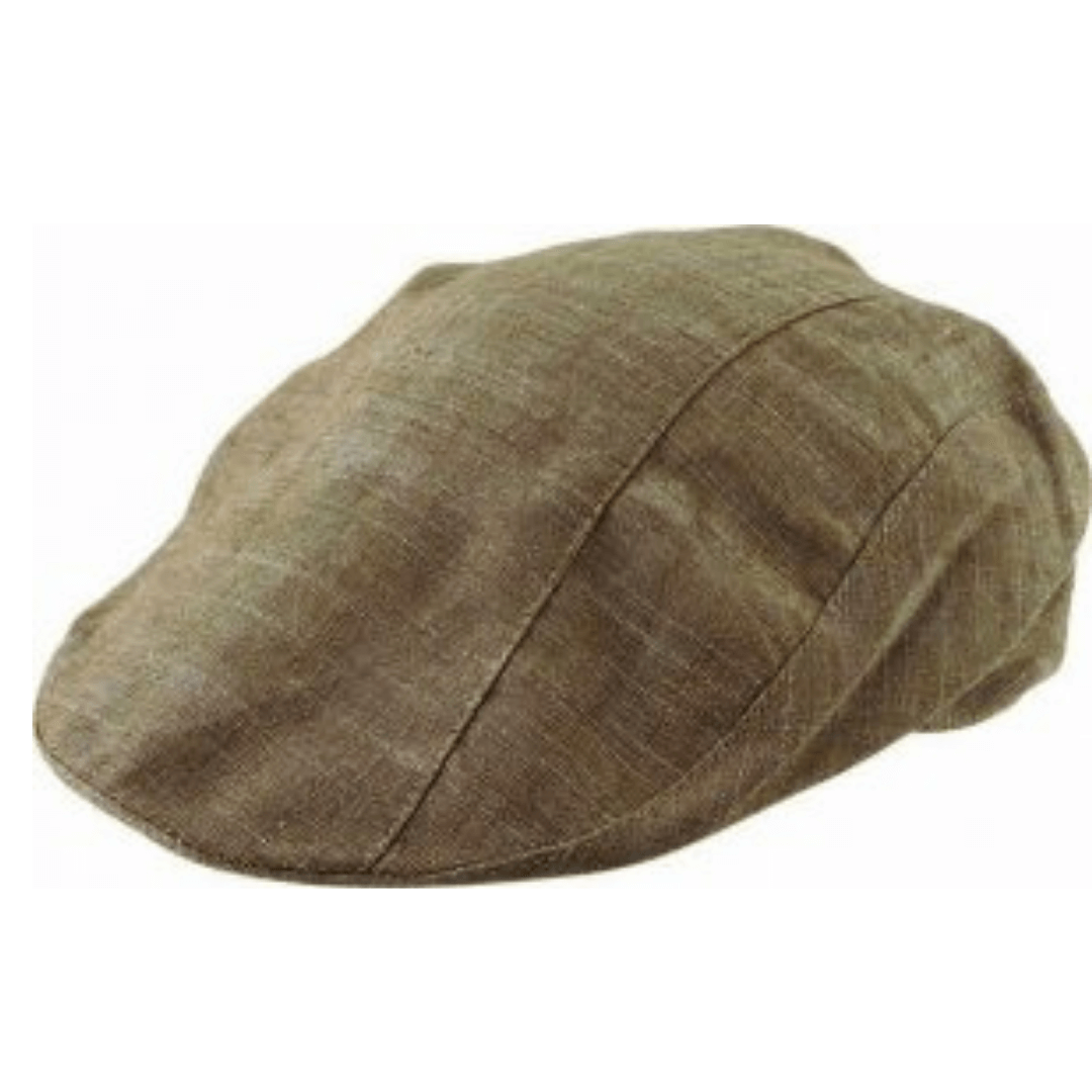 Ivy Cap with patterned cotton lining. Colour is Brown.