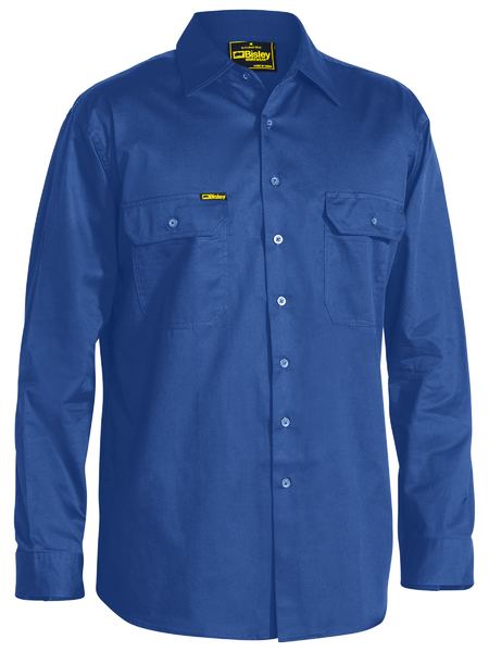 Bisley Cool Lightweight Drill Shirt Long Sleeve