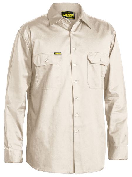 Bisley Cool Lightweight Drill Shirt Long Sleeve