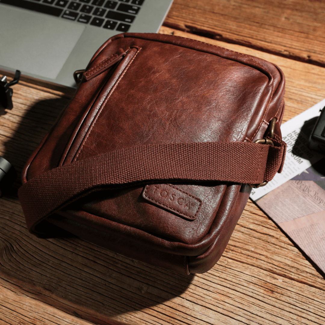 Mens cross chest leather bag online