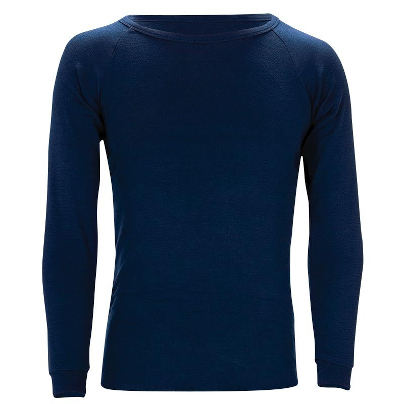 Stewarts Menswear Sherpa unisex long sleeve polypro thermal top - Navy. Sherpa's Polypro Thermal tops are made from ultra-soft PCD II polypropylene. Provide outstanding insulation to retain natural body heat for superior warmth. Lightweight and affordable. Quick-dry properties and moisture-wicking capabilities, they're perfect for outdoor activities, winter comfort, or overnight camping.
