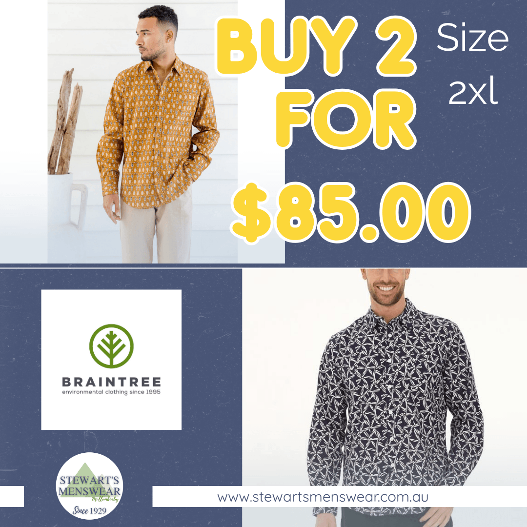 Braintree Hemp long sleeve shirts - 2 for $85