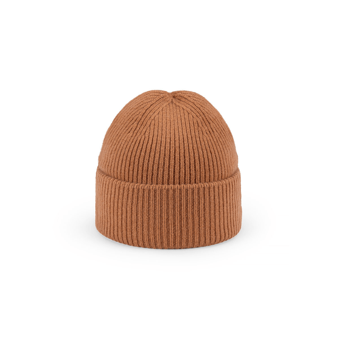 Avenel Hats Sullivan Australian Wool Beanie in caramel available at Stewart’s Menswear Mullumbimby. Ribbed double knit beanie made from 100% Australian wool.