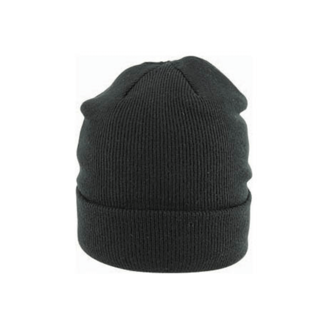 Black coloured Avenel Hats Fine acrylic rib knit beanie with Thinsulate lining available at Stewart’s Menswear Mullumbimby.