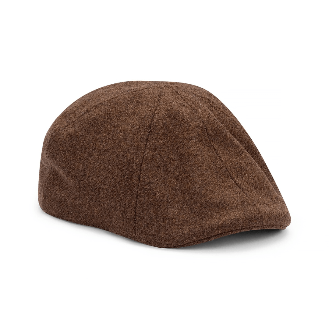 Avenel Hats Marvin cheesecutter cap in brown available at Stewart’s Menswear Mullumbimby.
