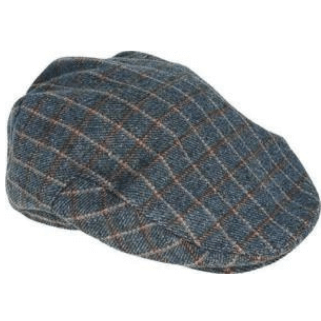 Stewarts Menswear Avenel Hats wool blend ivy cap. Upgrade your winter wardrobe with this stylish wool blend check ivy cap. The perfect accessory to keep you warm and fashionable, this cap is made from premium quality wool blend fabric and features a sophisticated check pattern. Colour is Grey.