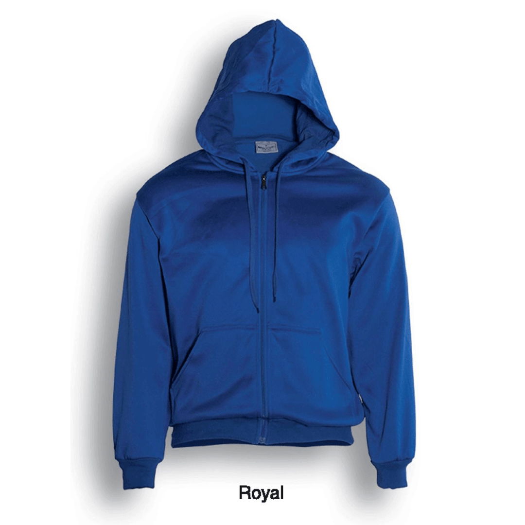 Stewarts Menswear Kid's Zip Through Fleece Hoodie. Full Zip Hoodie With Pockets. Polyester / Cotton Fleece Anti Pill Fabric , With Cotton Jersey Lined Hood 320Gsm. Colour is Royal Blue.