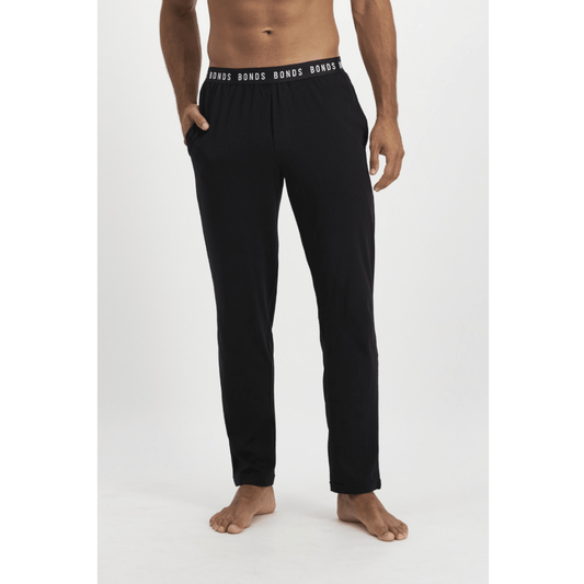 Front view of Bonds Cotton Sleep Pant in a soft cotton and elastane blend, men's sleepwear available at Stewart's Menswear Mullumbimby.