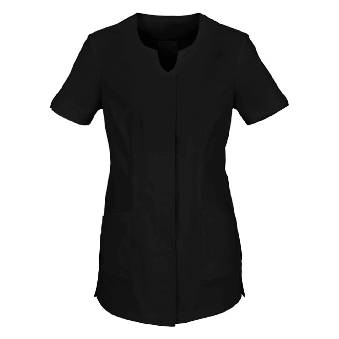 Stewart's Menswear Fashion Biz Eden Tunic. Colour is black. Photo shows black Eden Tunic.