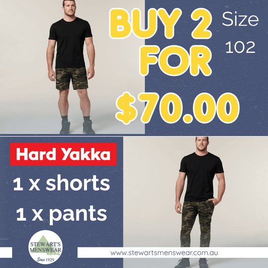 Hard Yakka Camo Pants and Shorts Bundle