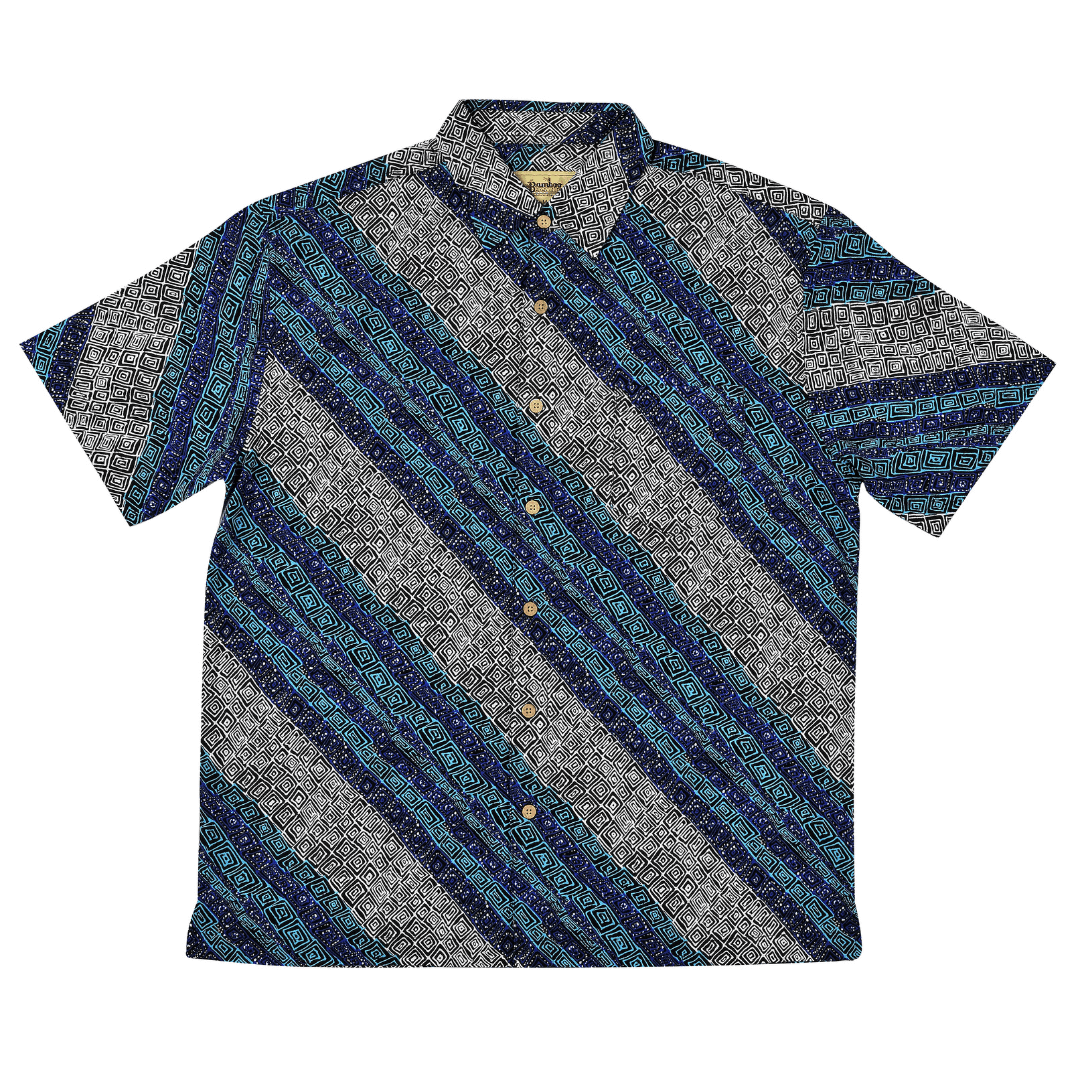 Kingston Grange Bamboo shirt Yuendumu available from Stewart's Menswear in Mullumbimby