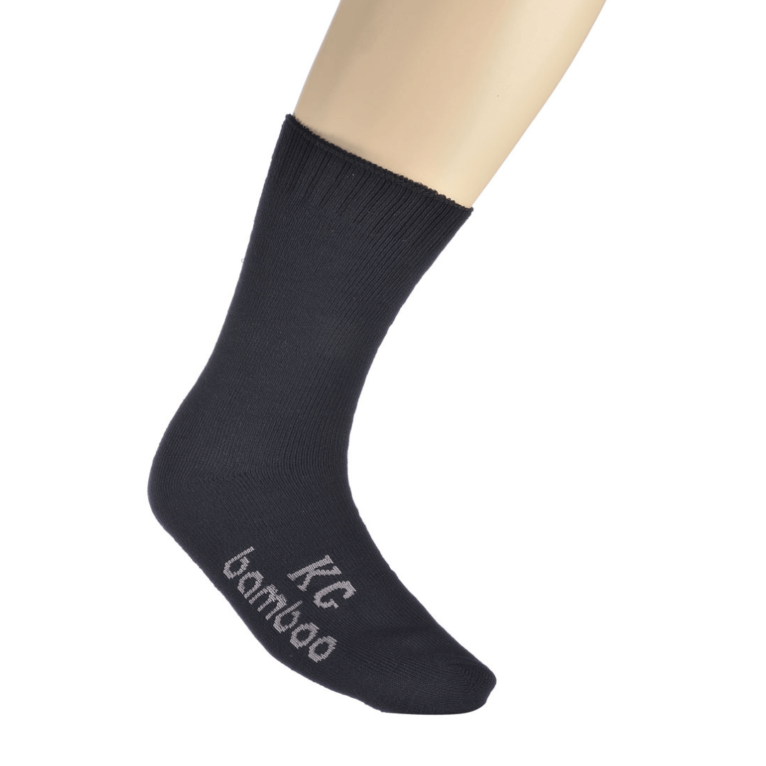 Stewart's Menswear, Mullumbimby. Kingston Grange bamboo work socks. Black.