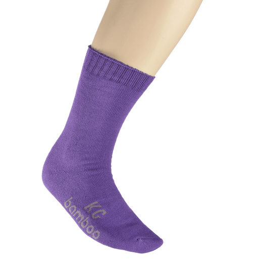 Stewart's Menswear, Mullumbimby. Kingston Grange bamboo work socks. Purple.