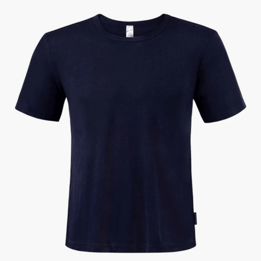 Bamboozld mens bamboo sleep tee in navy available from Stewart's Menswear in Mullumbimby.