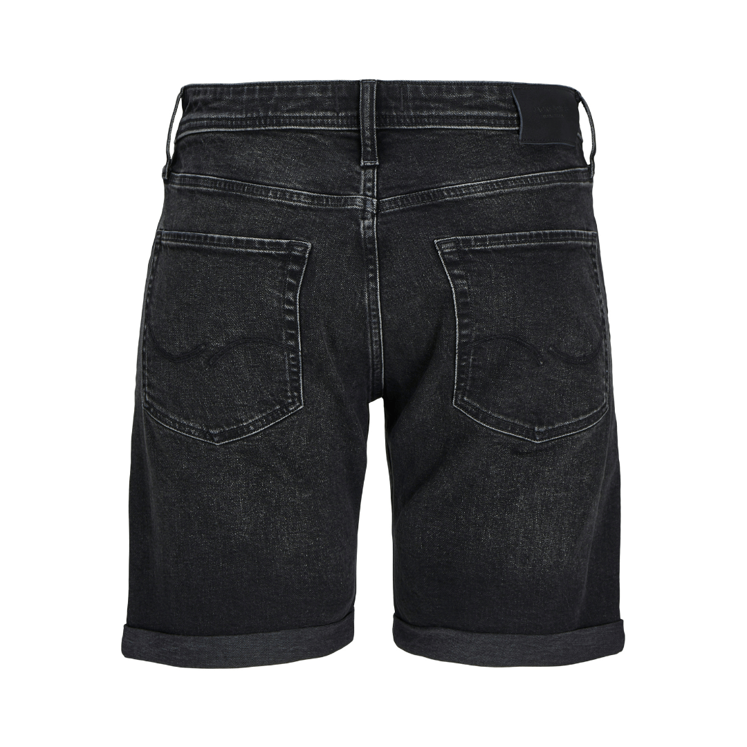 Stewart's Menswear, mullumbimby. Jack & Jones original denim shorts, black. Bavk View