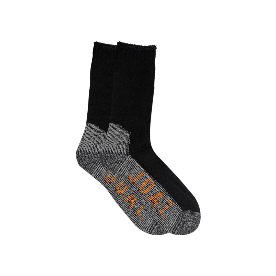 Jack of all Trades wool outdoor socks, a 2 pack of soft warm socks made with fine Australian wool, available at Stewart's Menswear Mullumbimby.