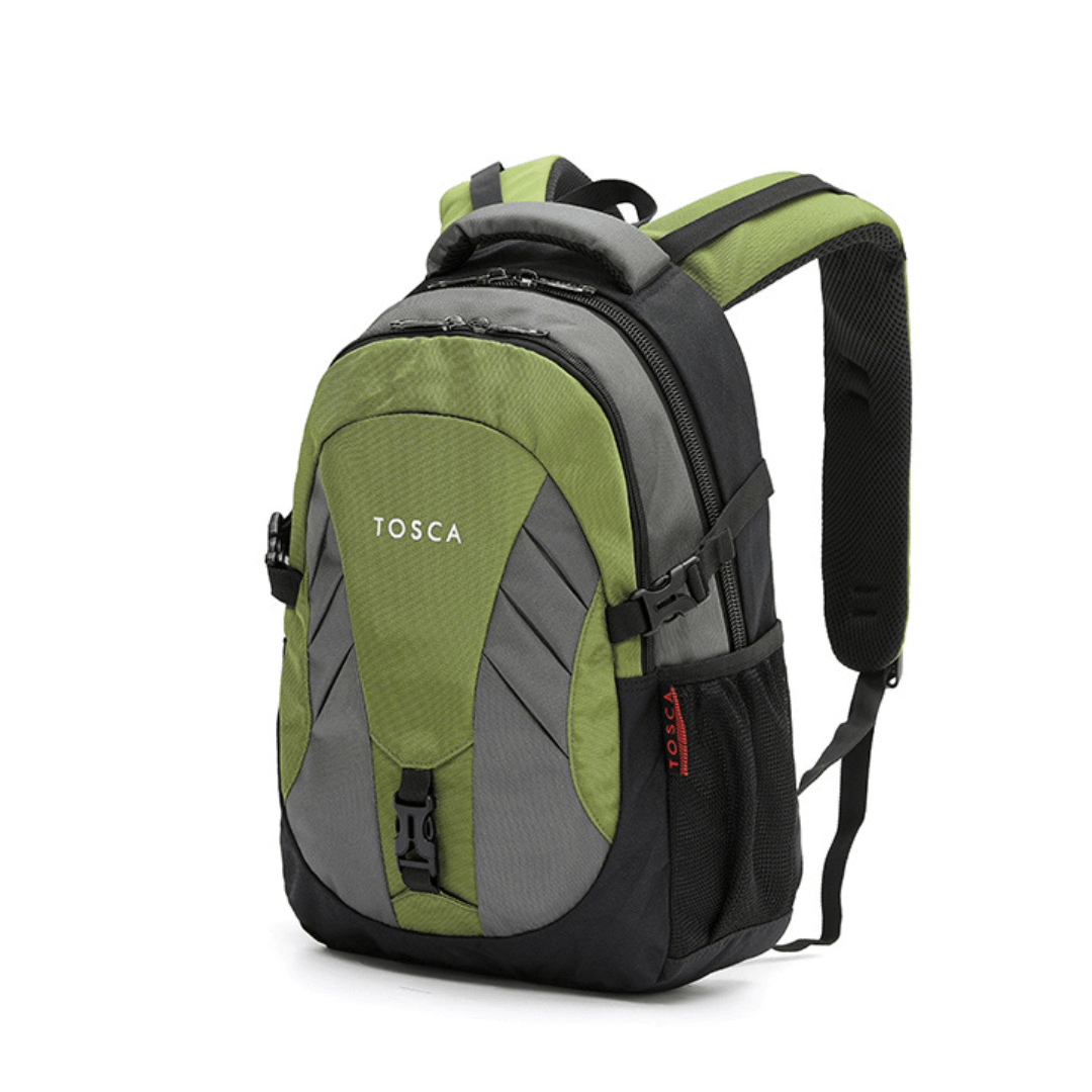 Grey and Lime coloured Tosca 20 Litre Backpack available from Stewart's Menswear, Mullumbimby.