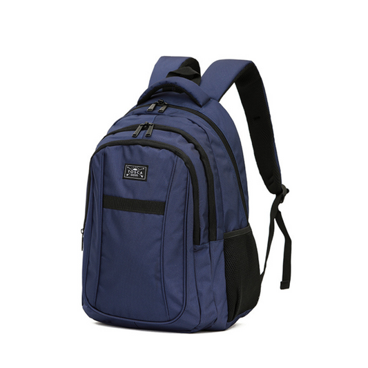 Navy with black trim Tosca 35 litre backpack available from Stewart's Menswear, Mullumbimby.