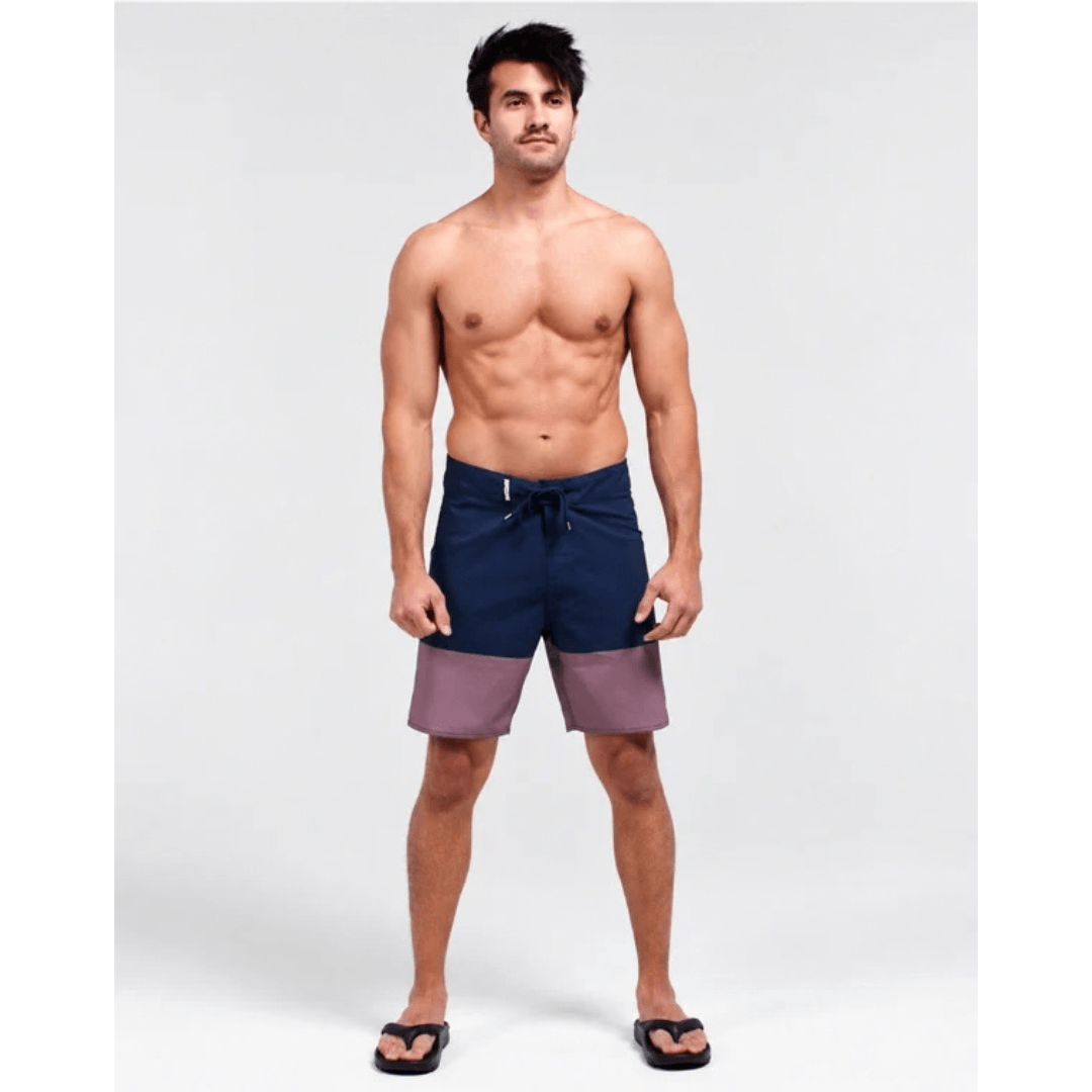 Outback Supply Co Desert Surge boardshorts with high waist and back pocket, available at Stewart's Menswear Mullumbimby.