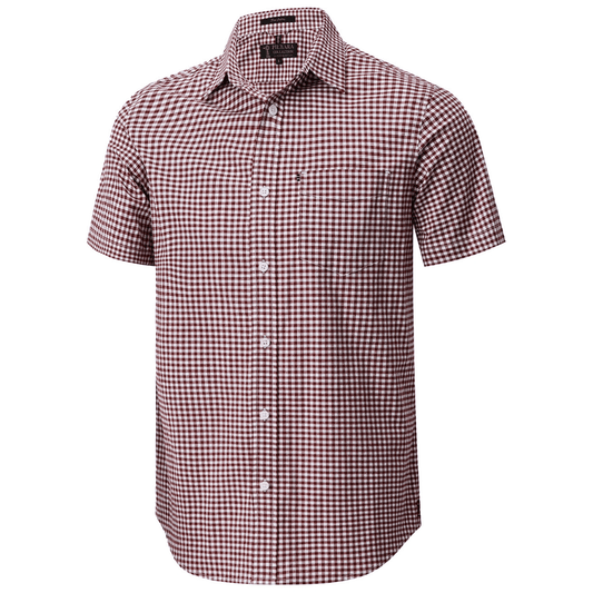 Men's Short Sleeve Gingham Shirt