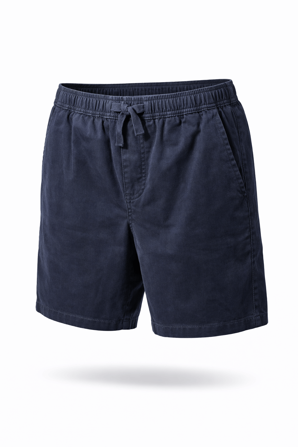 Pilgrim Men’s Elastic Waist Short in peach twill, elastic waist – available at Stewart’s Menswear Mullumbimby. Colour is Navy
