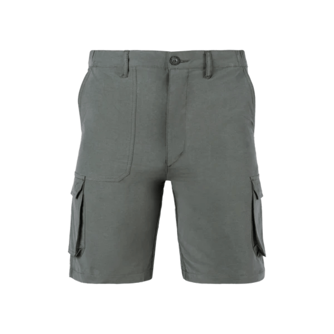 Front view of Pilgrim Lightweight Cargo Pant in navy with cargo pockets and zipped back pockets, available at Stewart's Menswear Mullumbimby.