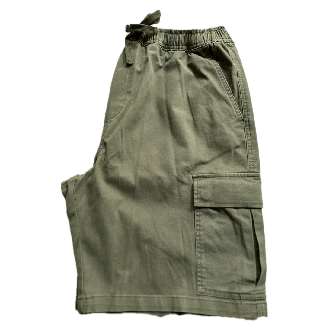 Elastic Waist Cargo Short