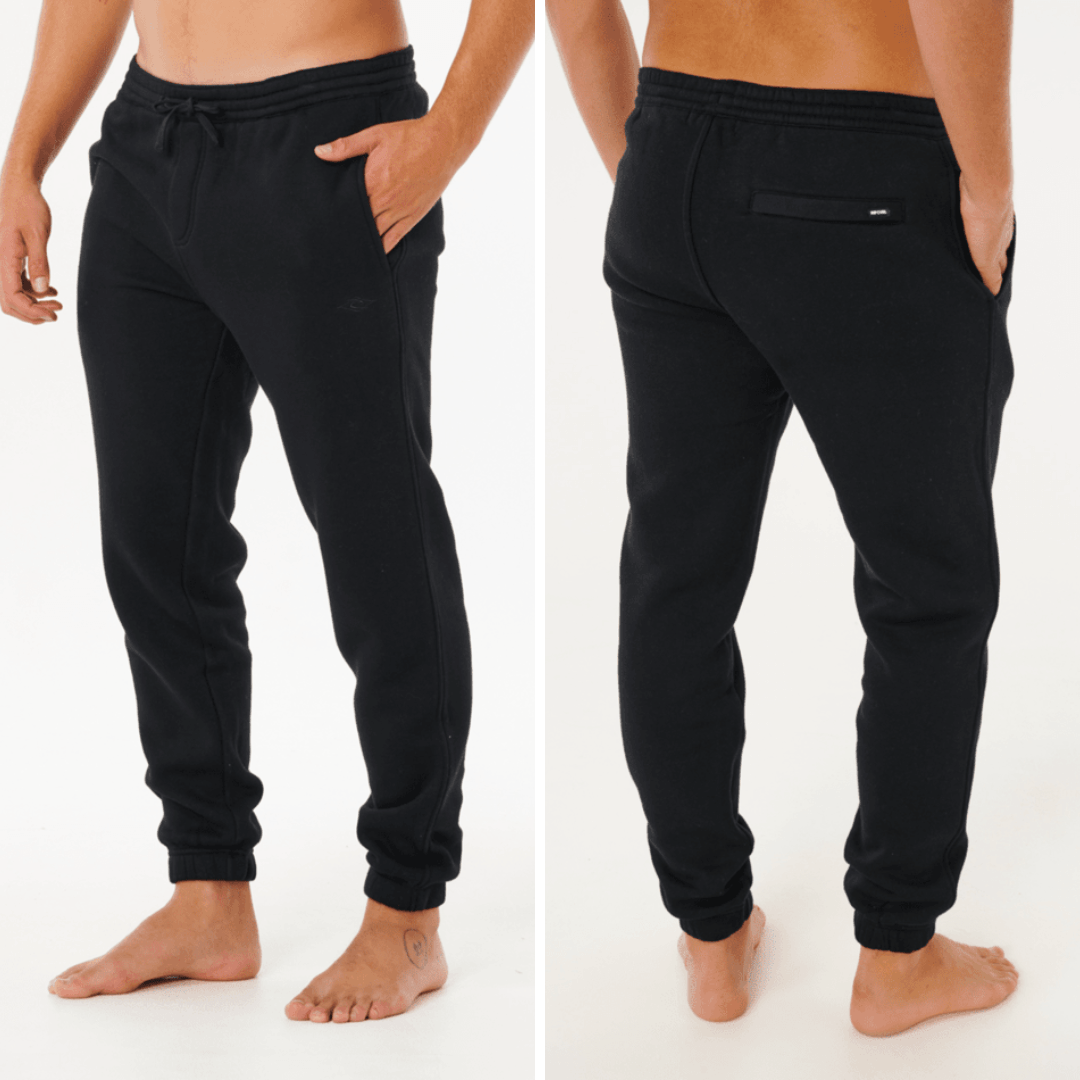 
Rip Curl Classic Surf Trackpant in black available at Stewart’s Menswear Mullumbimby. Men’s casual trackpants designed for easy everyday comfort.