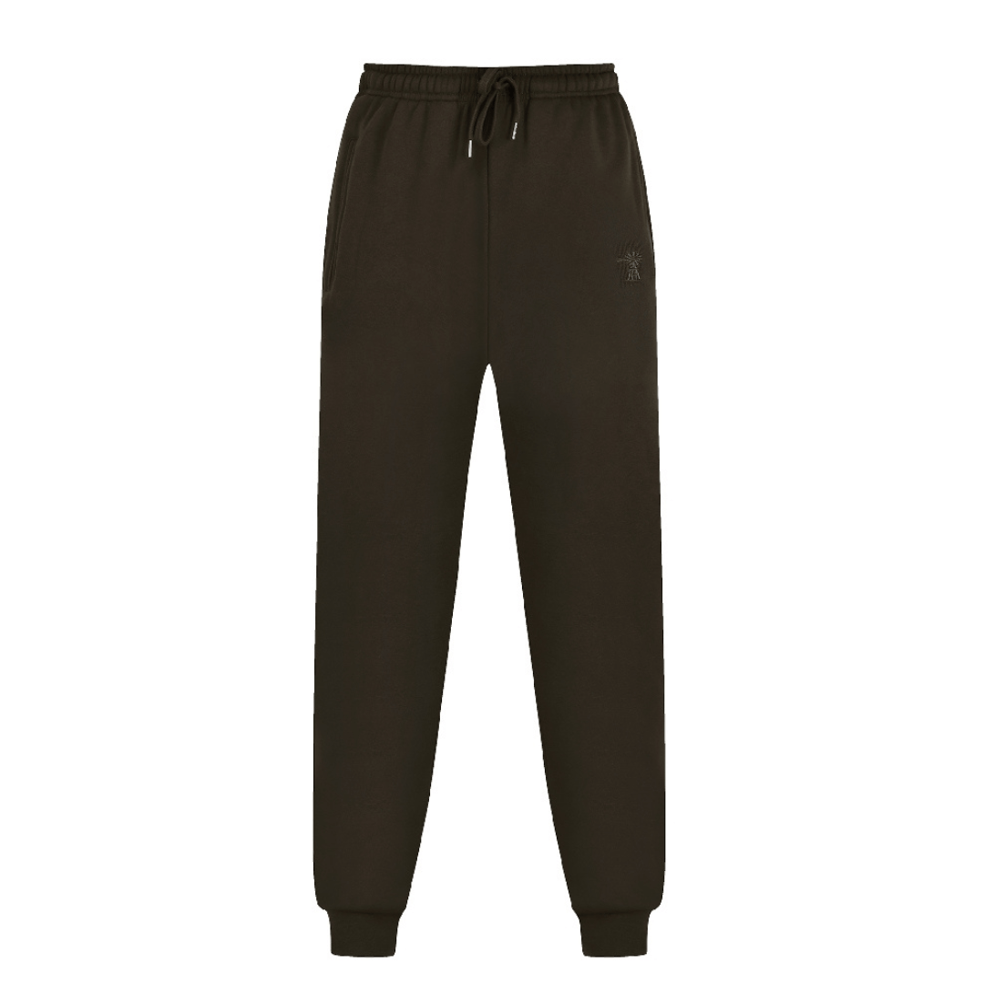 Stewarts Menswear, Mullumbimby. Ritemate Workwear Pilbara Unisex fleece track pants. Elastic waist with drawcord, colour is Moss (a dark khaki kind of colour).