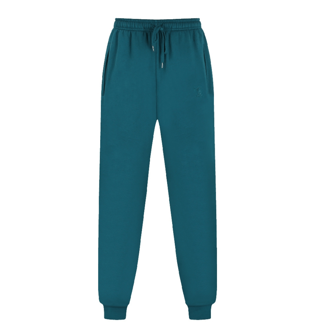 Stewarts Menswear, Mullumbimby. Ritemate Workwear Pilbara Unisex fleece track pants. Elastic waist with drawcord, colour is Teal.