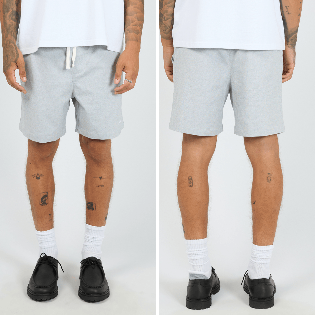 St Goliath 17" Linen Blend Volley shorts, breathable cotton linen blend available at Stewart's Menswear Mullumbimby.