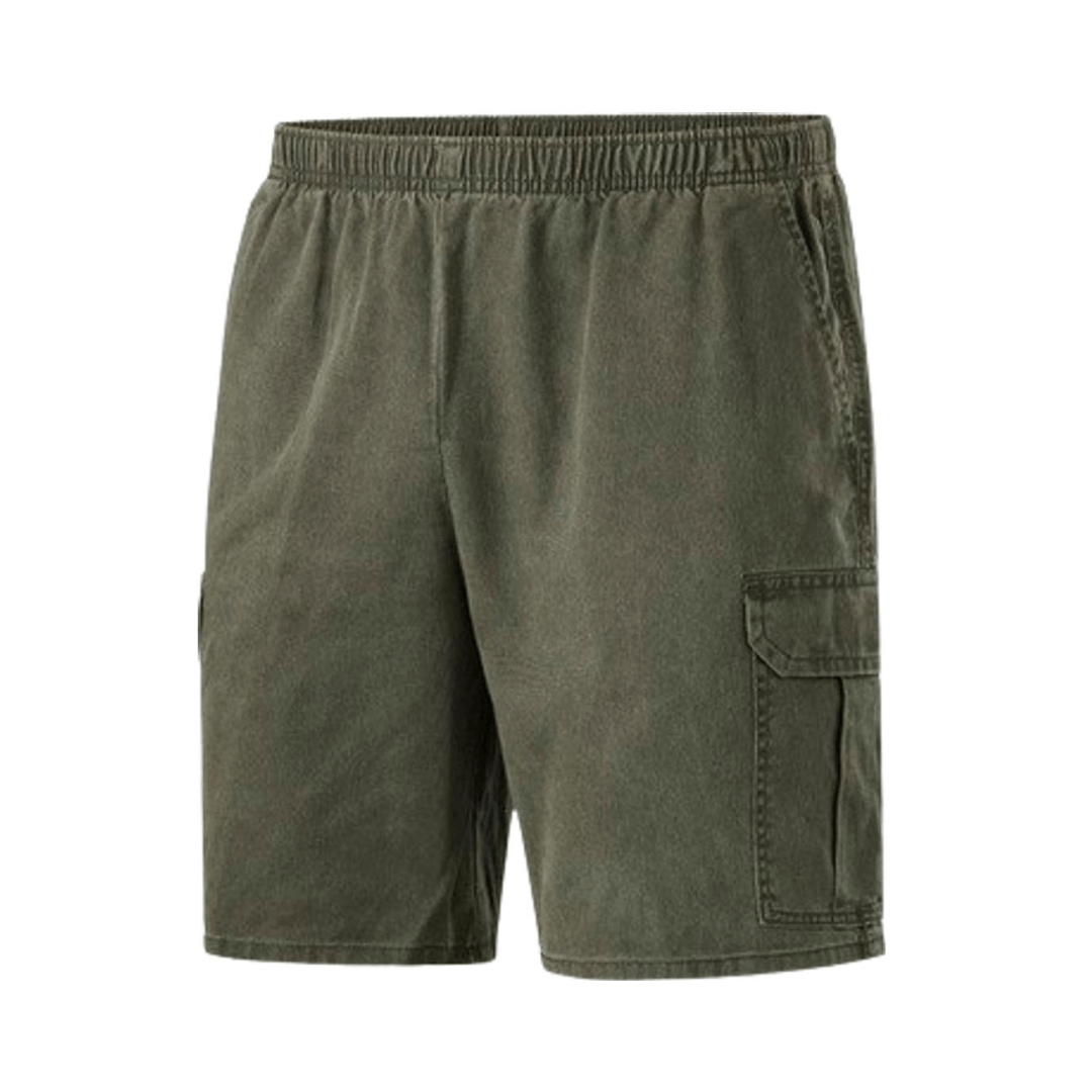 Stubbies Pigment Dyed Cargo Shorts Elastic Waist